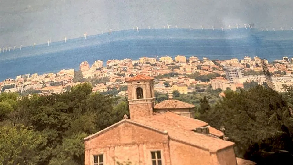 rendering con vista da Covignano