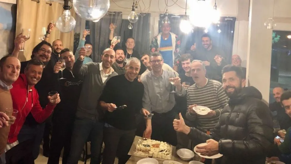 Terzo tempo con festa di compleanno di Roberto Rinaldi