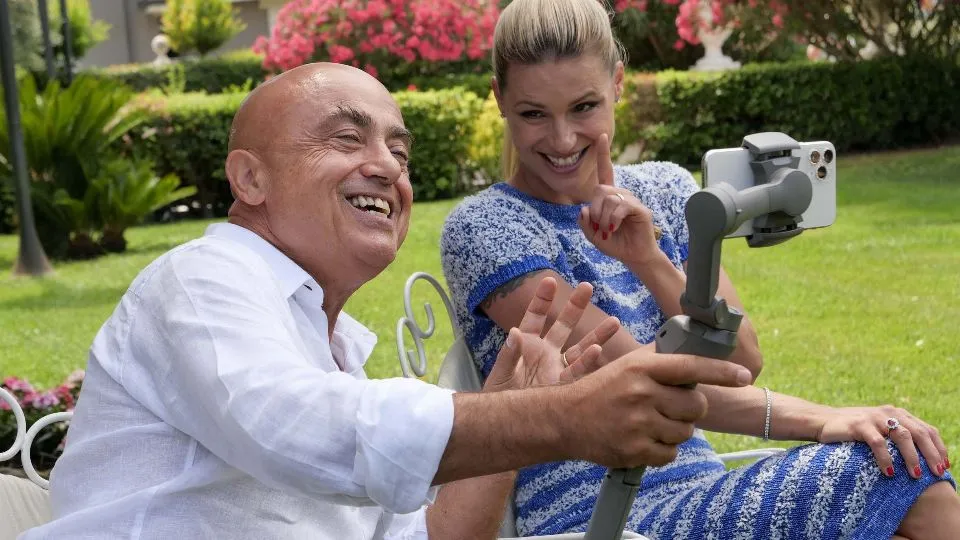 Michelle Hunziker con Paolo Cevoli