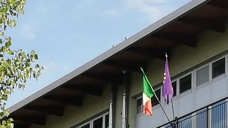Lo striscione affisso alla FIGC di Rimini