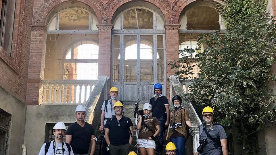 Il gruppo di fotografi al lavoro venerdì