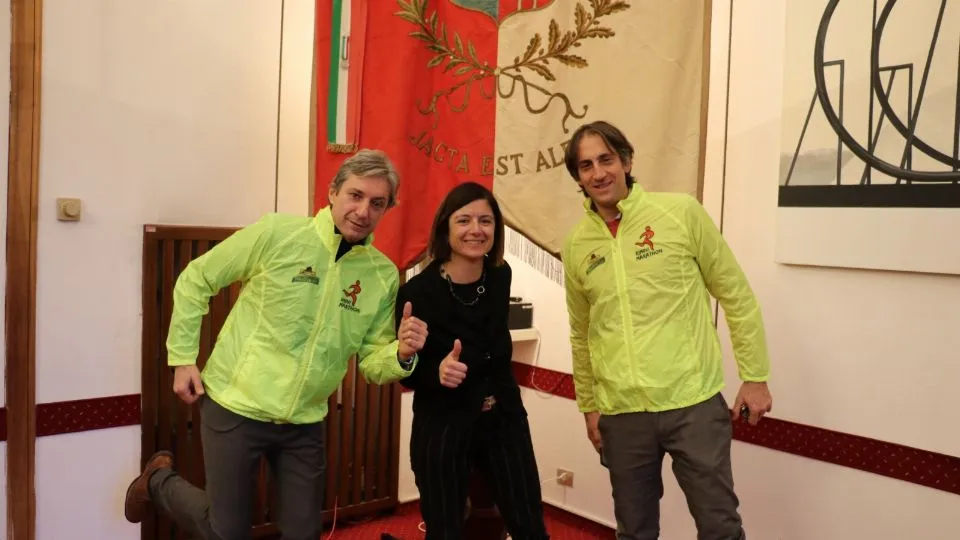 Andrea 
Gnassi e gli assessori Roberta Frisoni e Gian Luca Brasini
