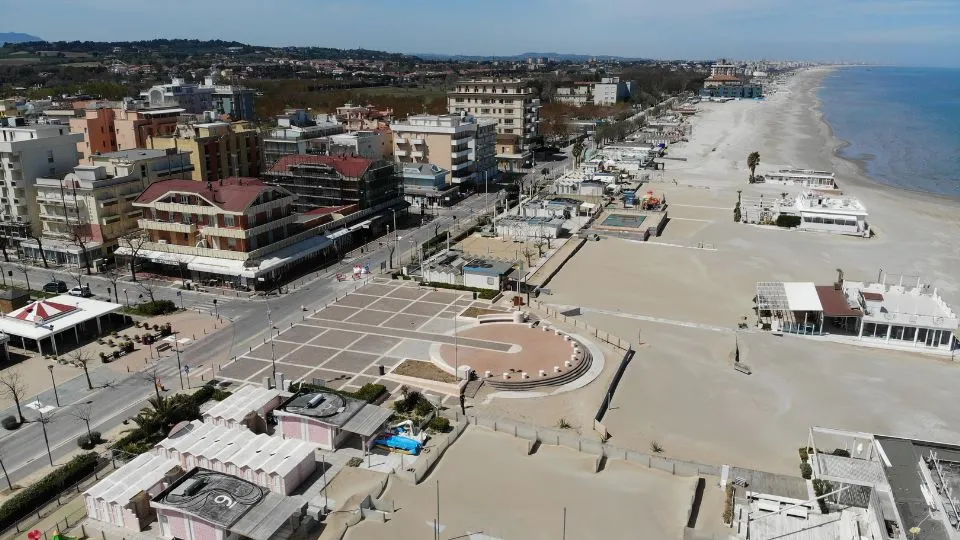 la spiaggia di Misano
