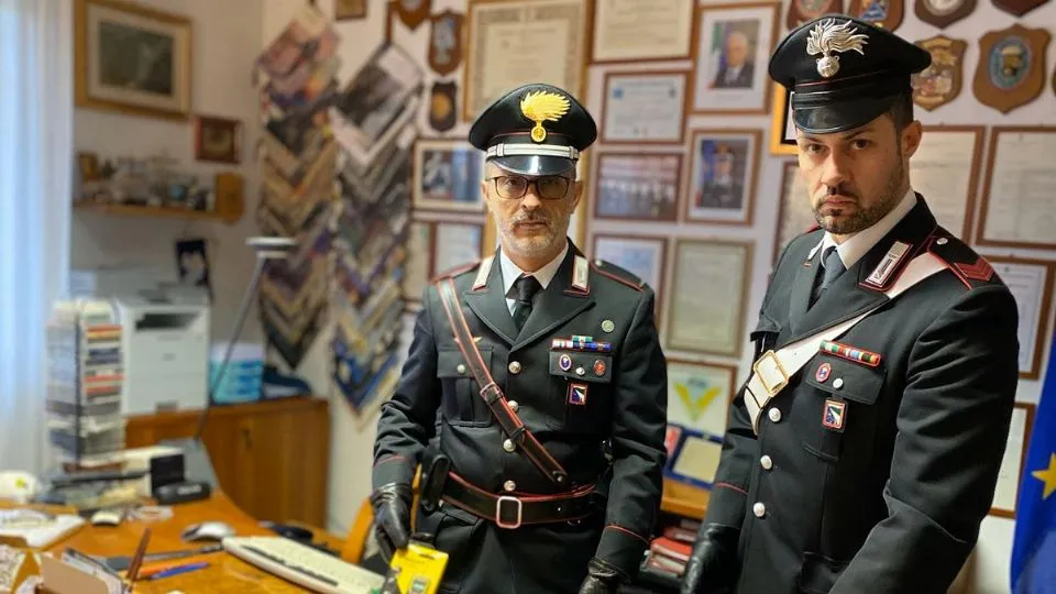 La refurtiva recuperata dai carabinieri