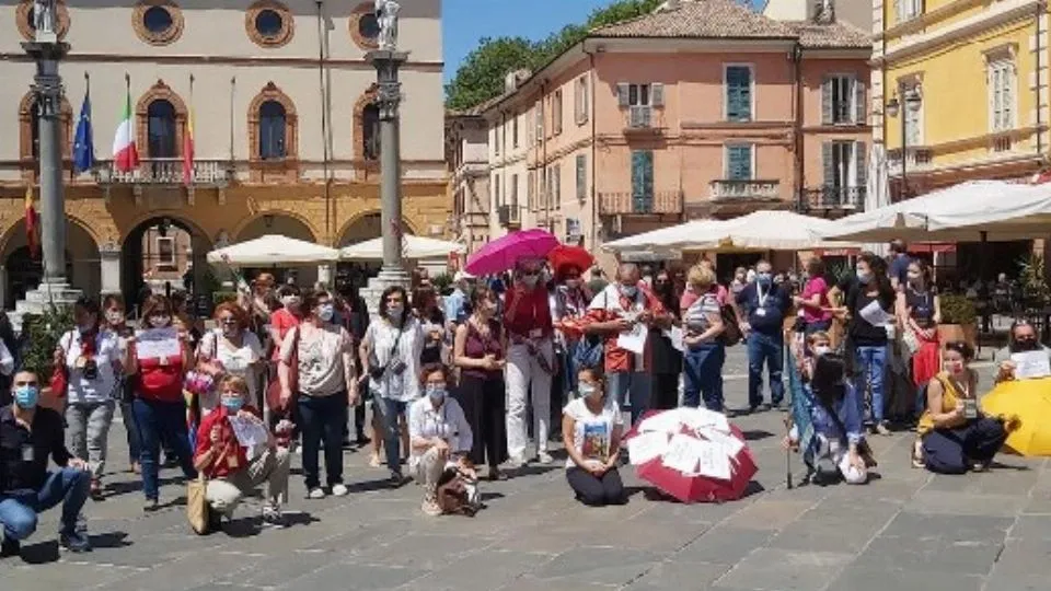 il flash mob a Ravenna
