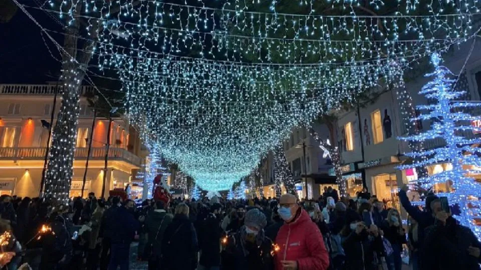 l’accensione delle luci a Riccione
