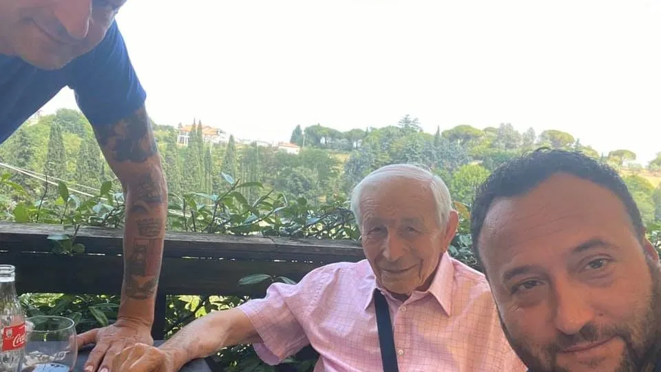Lucio Paesani a colazione con Gastone Montesi