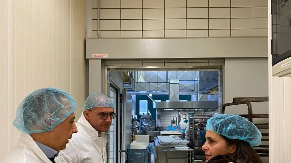 Nadia Rossi in visita alla Emmefood