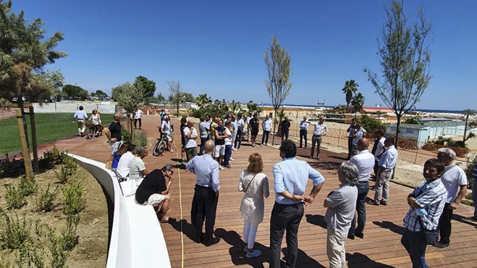inaugurazione di un tratto del parco del mare
