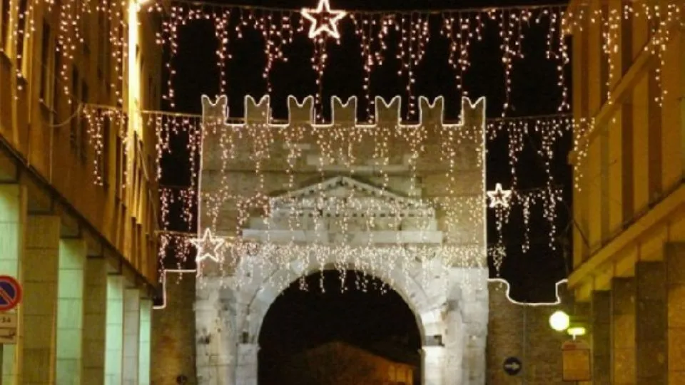 luminarie a Rimini

