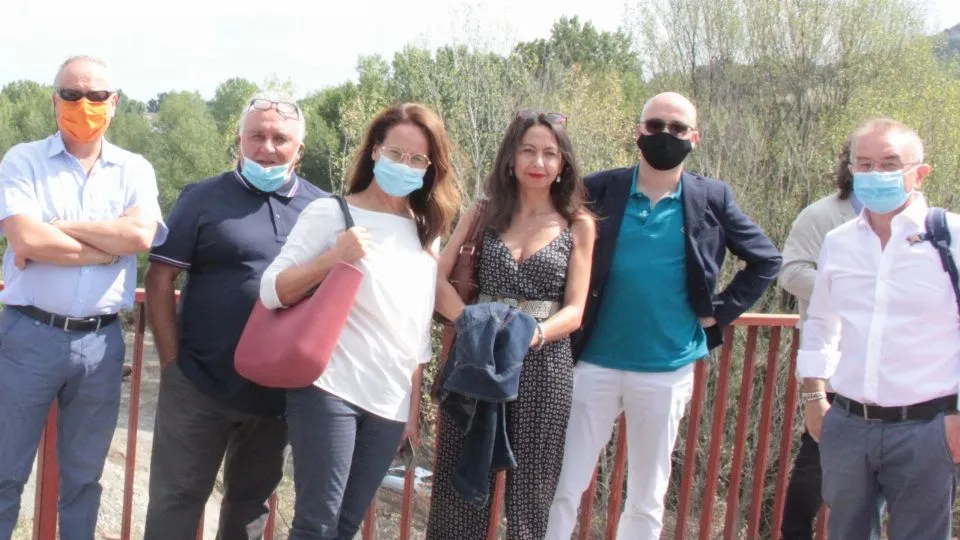 il sopralluogo al ponte