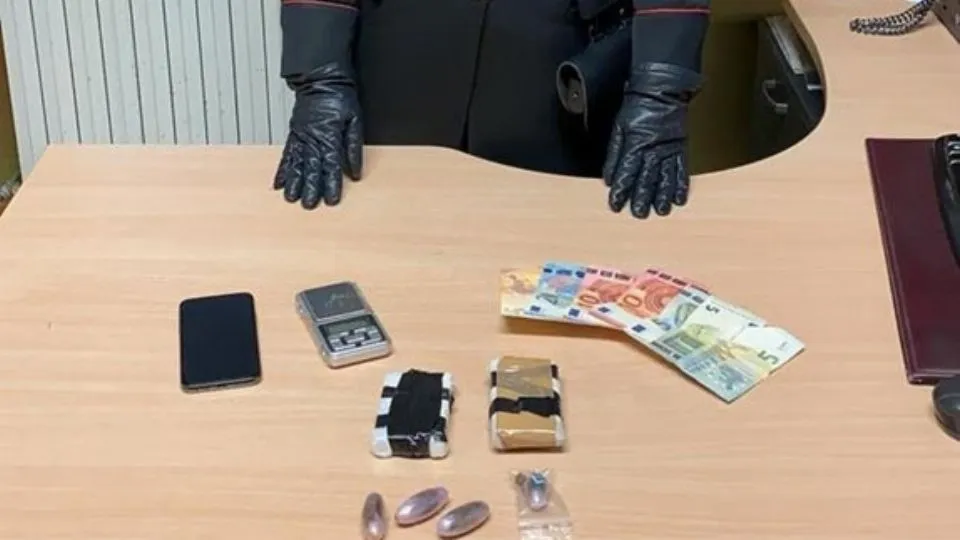 il materiale sequestrato