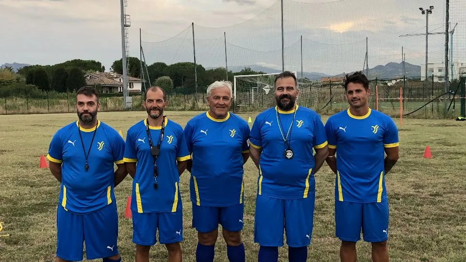 Lo staff tecnico dello Young Santarcangelo
