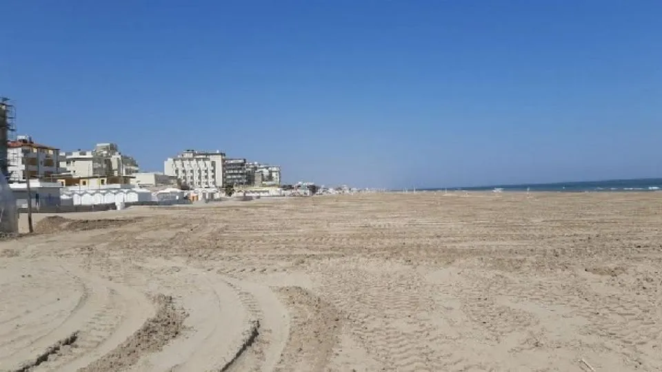la spiaggia di Riccione