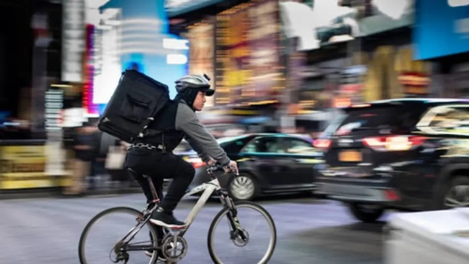 un rider in azione