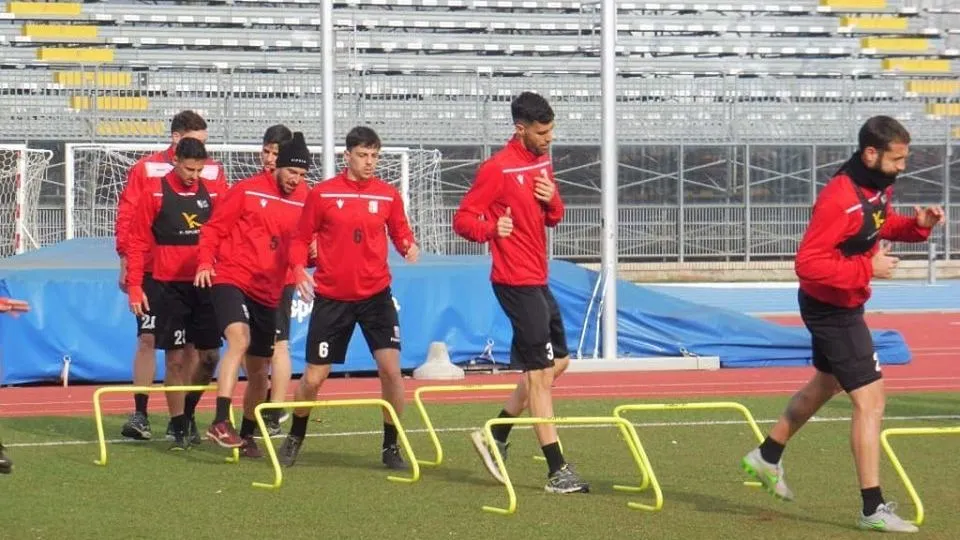 un allenamento del Rimini