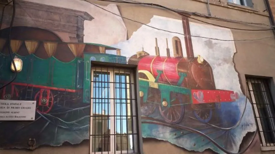 uno dei murales di Saludecio