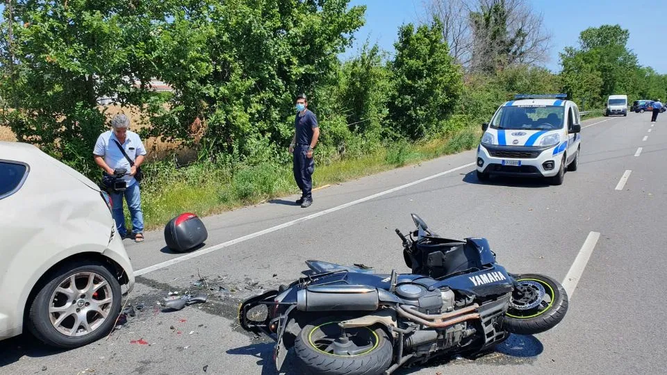il T-Max dopo il tremendo impatto @Adriapress