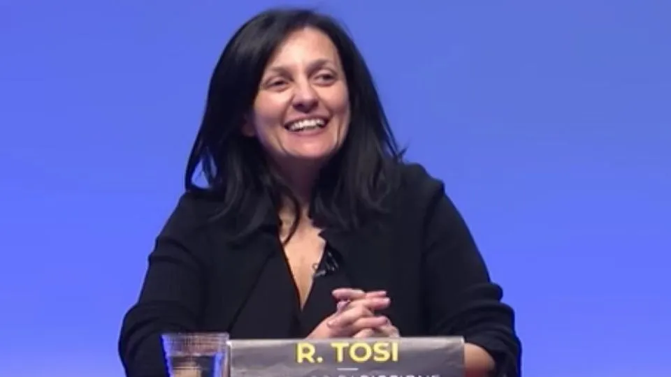 Renata Tosi negli studi di Icaro Tv
