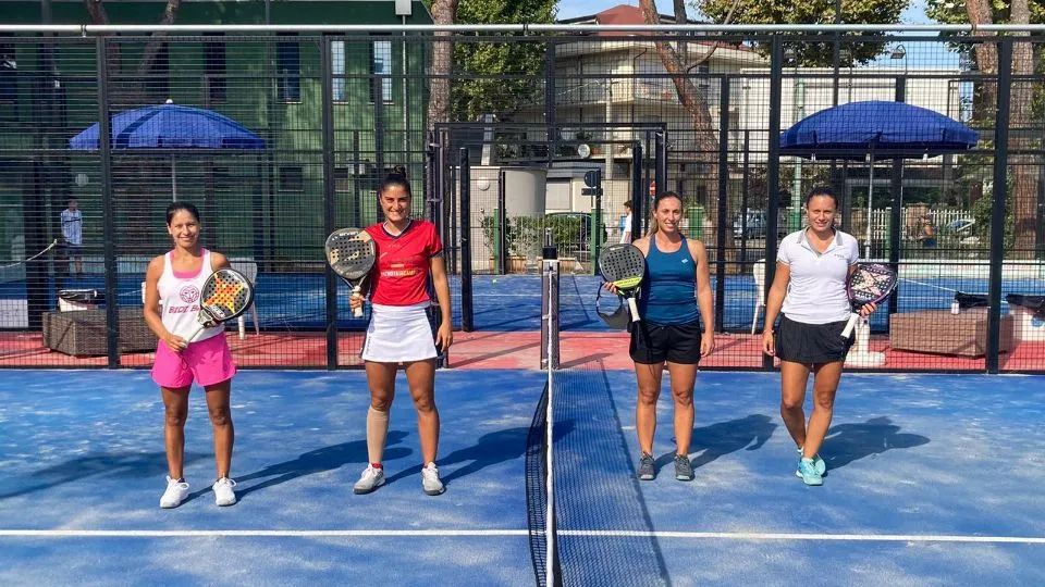 La premiazione del doppio femminile