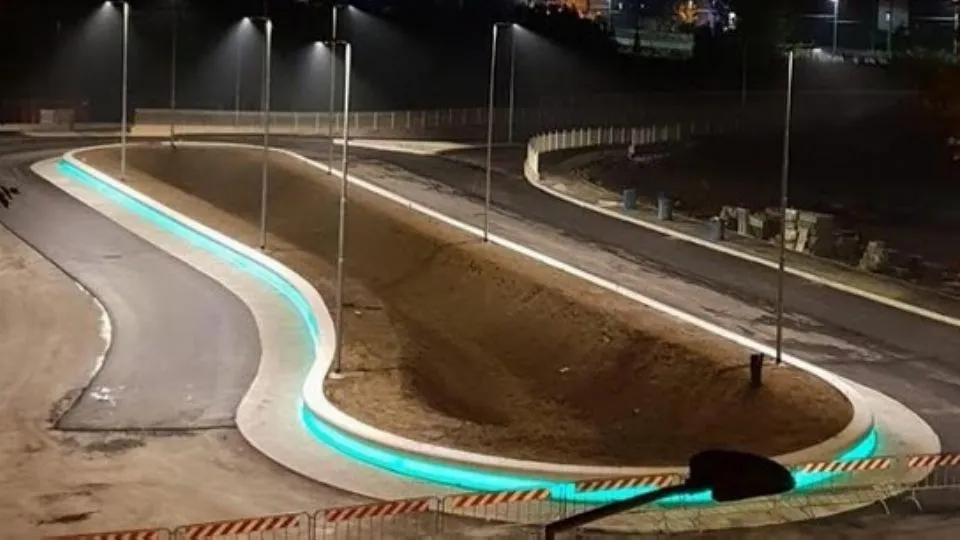 la viabilità lato monte