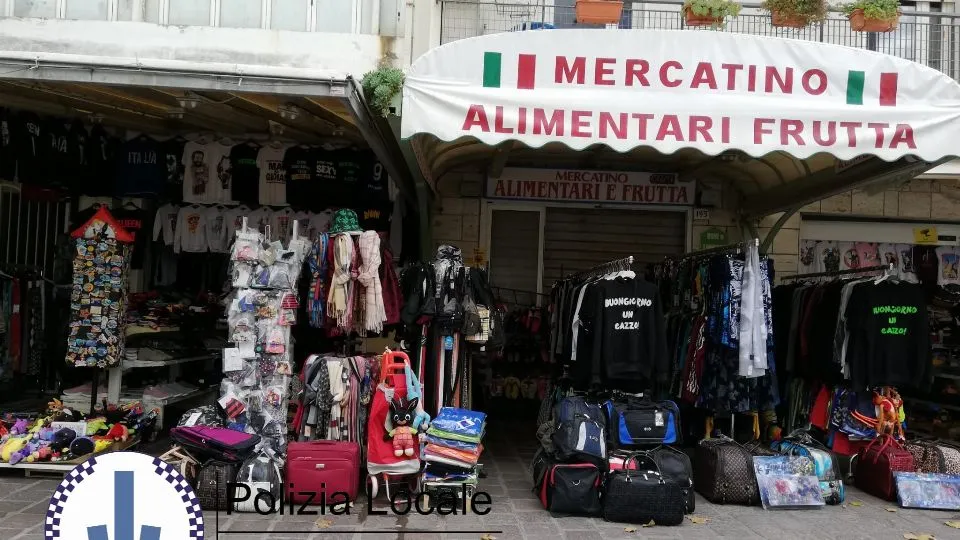 uno dei negozi sanzionati