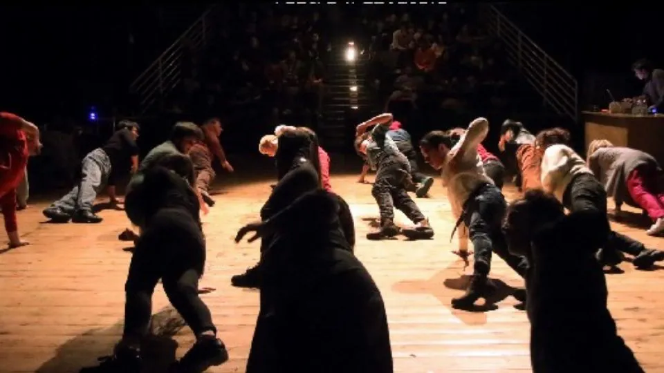 una performance a Santarcangelo
