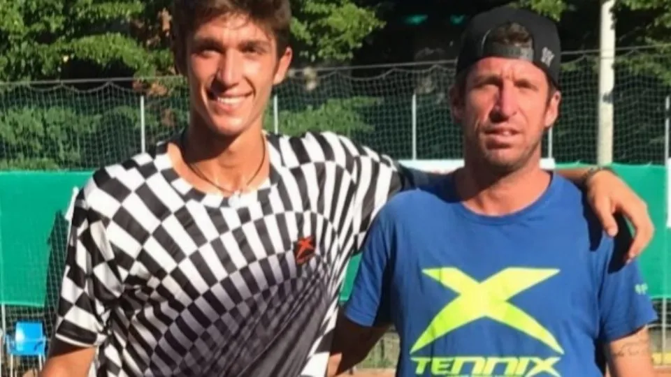 Simone Vaccari con coach Mattia Amadori