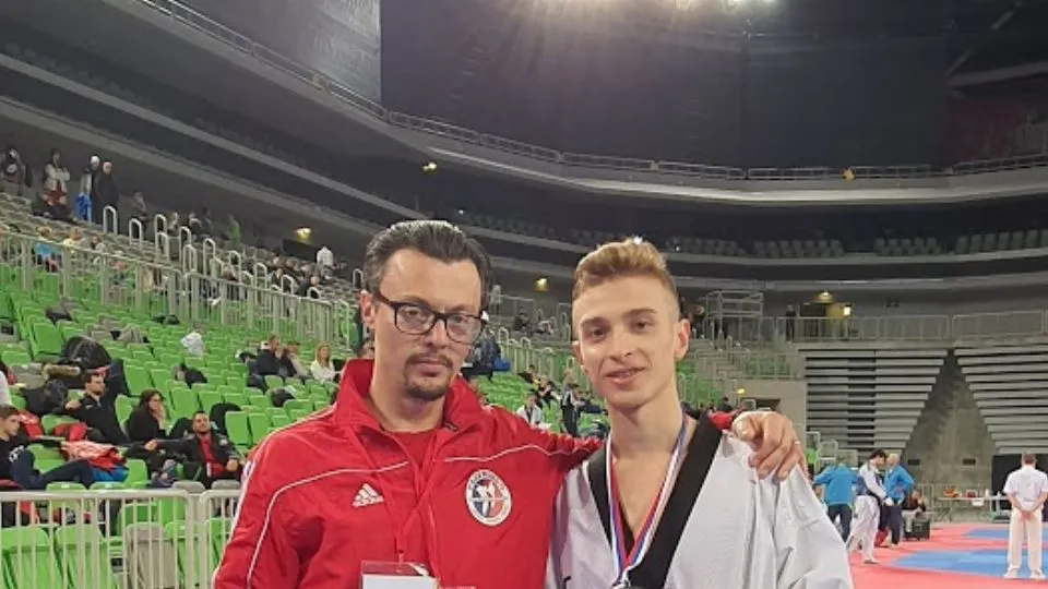 Il maestro Davide Berti e Alex Semprini
