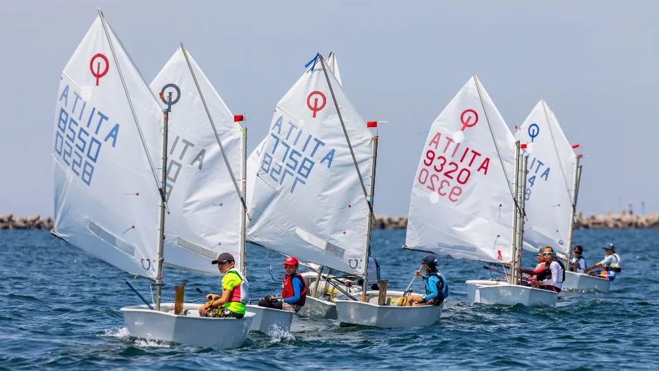 Optimist in acqua a Ravenna