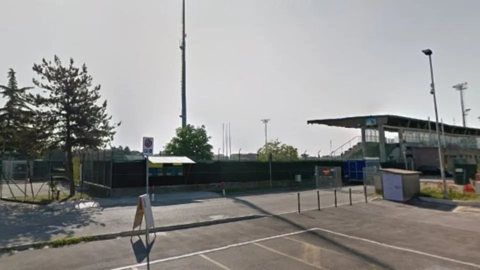 l’ingresso dello stadio