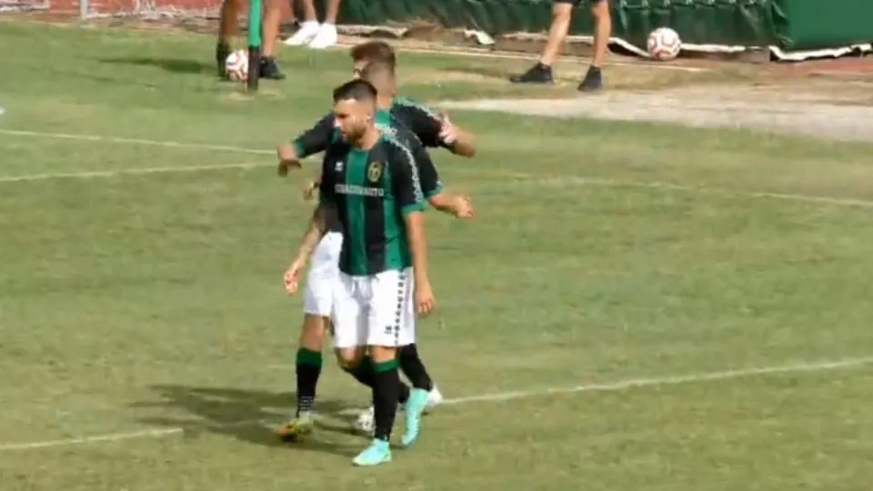 Ballardini festeggia il 2-0 neroverde