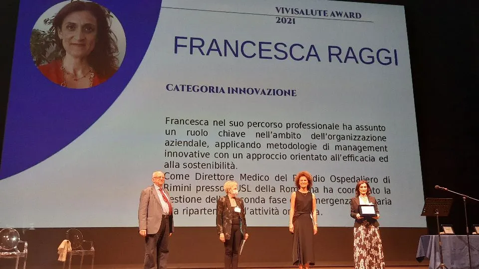 la premiazione della dottoressa Raggi
