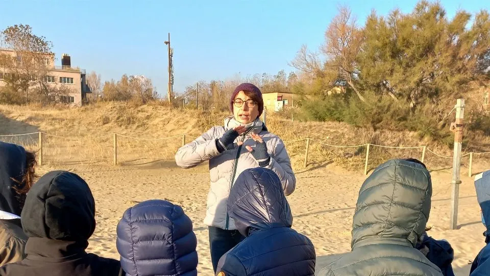 i bambini con la biologa