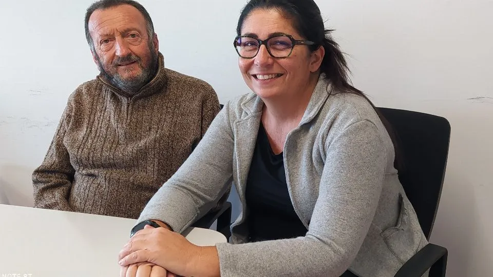 da sinistra Leonardo Belli, vicepresidente VolontaRomagna e Giorgia Brugnettini, presidente di VolontaRomagna
