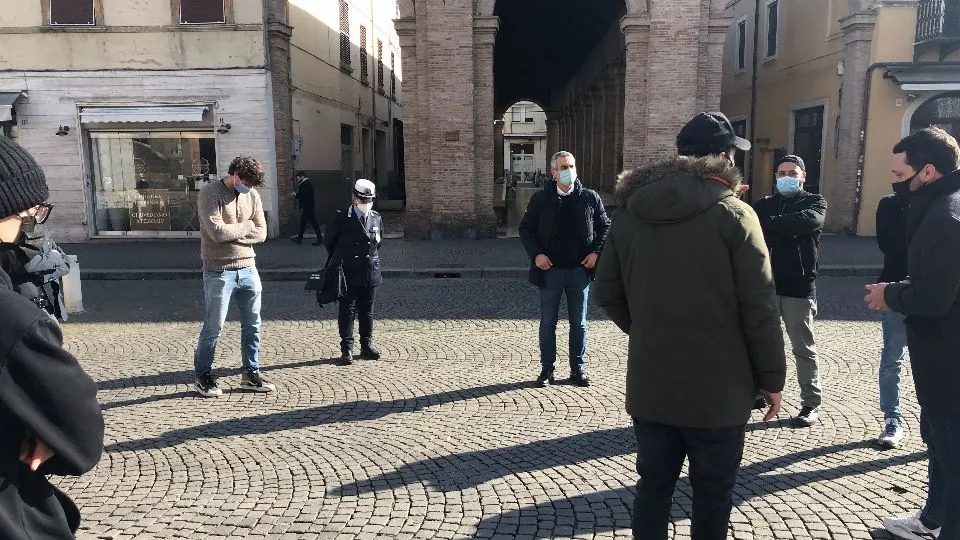 l’incontro di oggi in piazza Cavour con i gestori dei locali