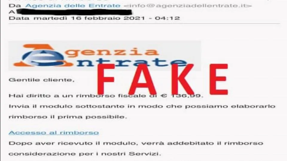 il messaggio fake
