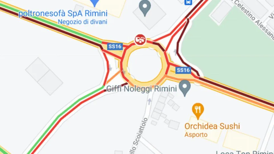 Foto in tempo reale da Google maps