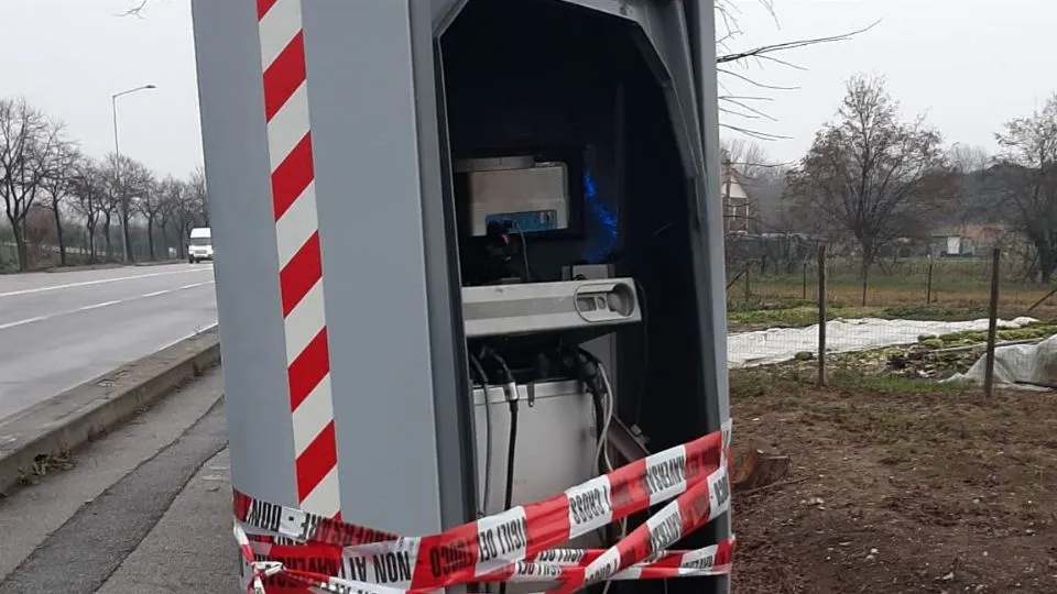 l’autovelox danneggiato