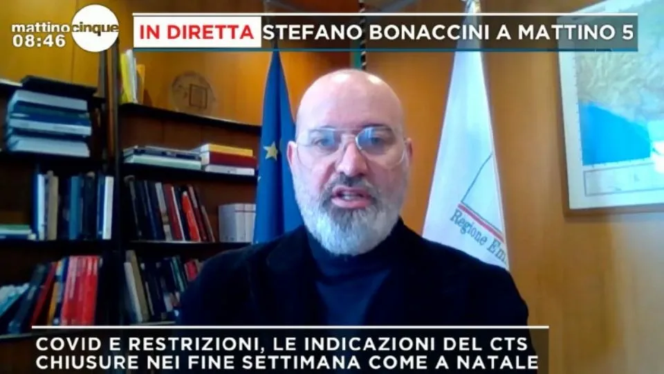 Bonaccini a Mattino 5

