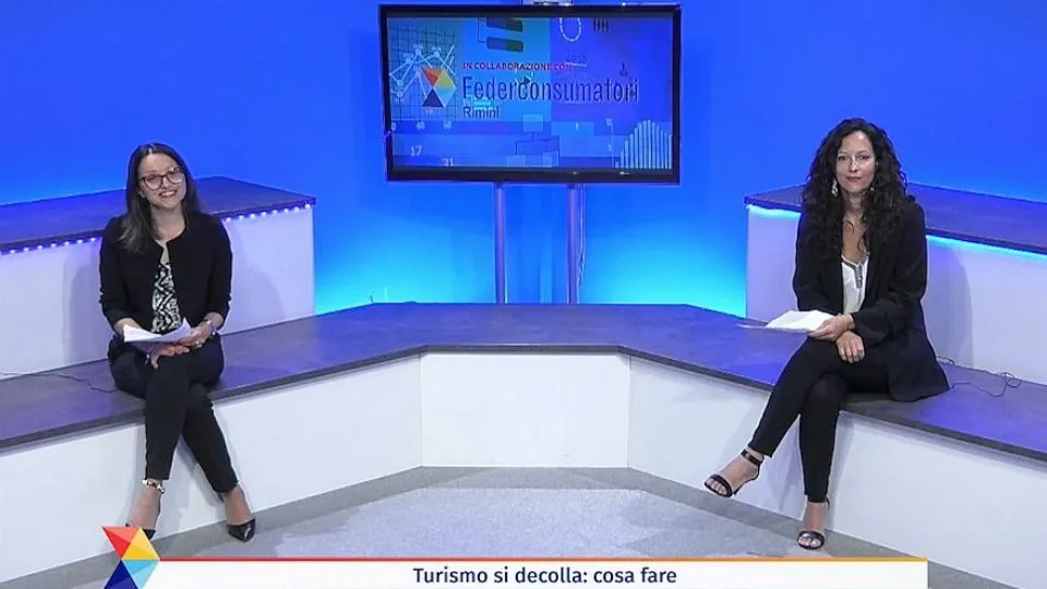 le avv.sse Sara Ciacci e Chiara Drudi negli studi di Icaro Tv