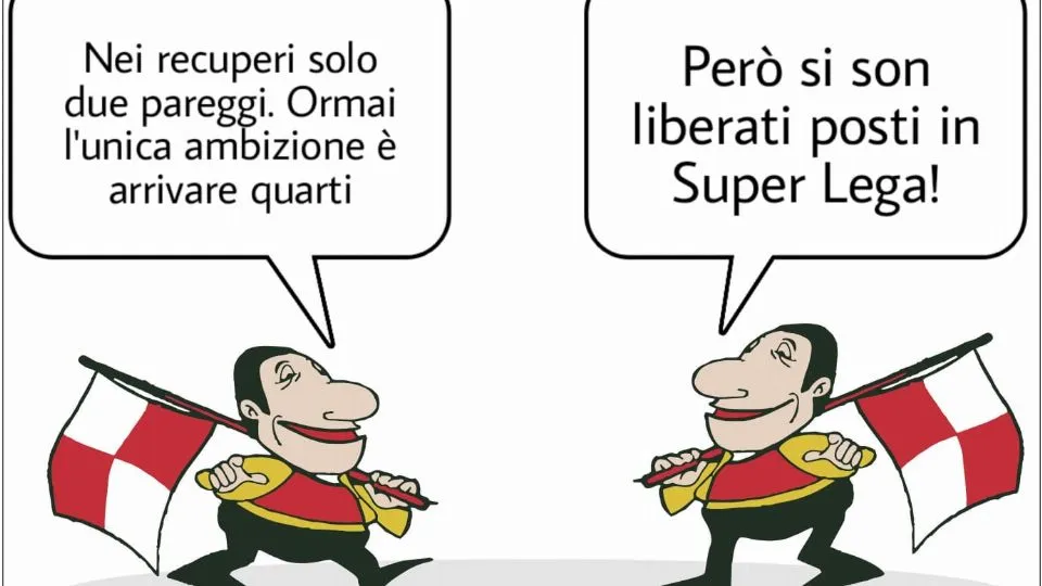 La vignetta di Baio dopo Rimini-Lentigione 1-1
