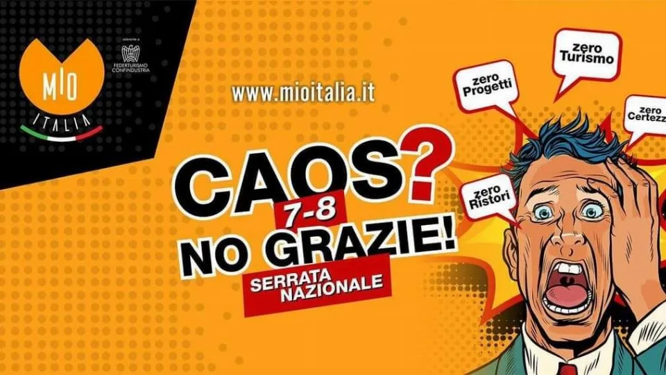 la locandina della protesta