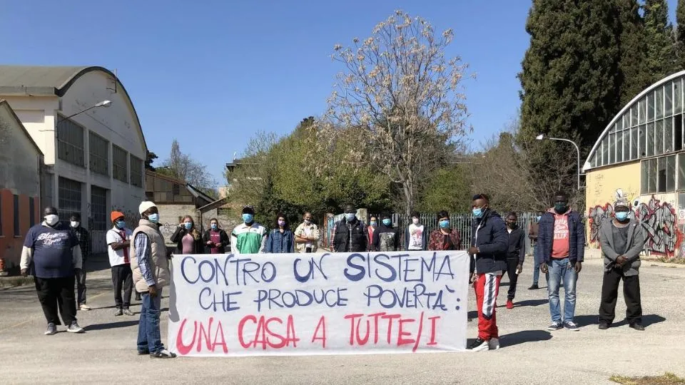 la protesta di questa mattina