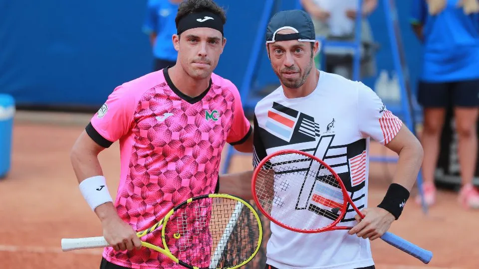 Marco Cecchinato e Paolo Lorenzi (Foto Felice Calabrò – San Marino Open)
