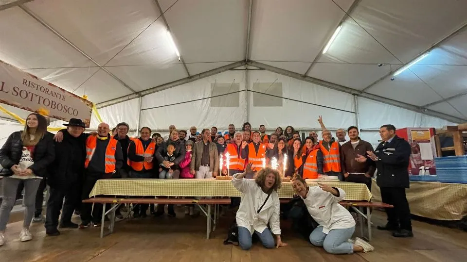 volontari alla fiera di Sant’Agata