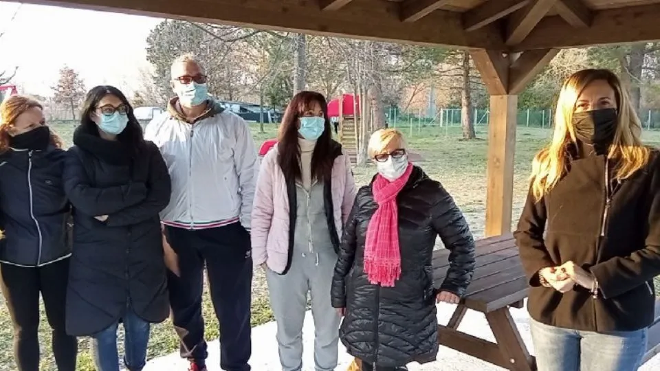 il sindaco al parco