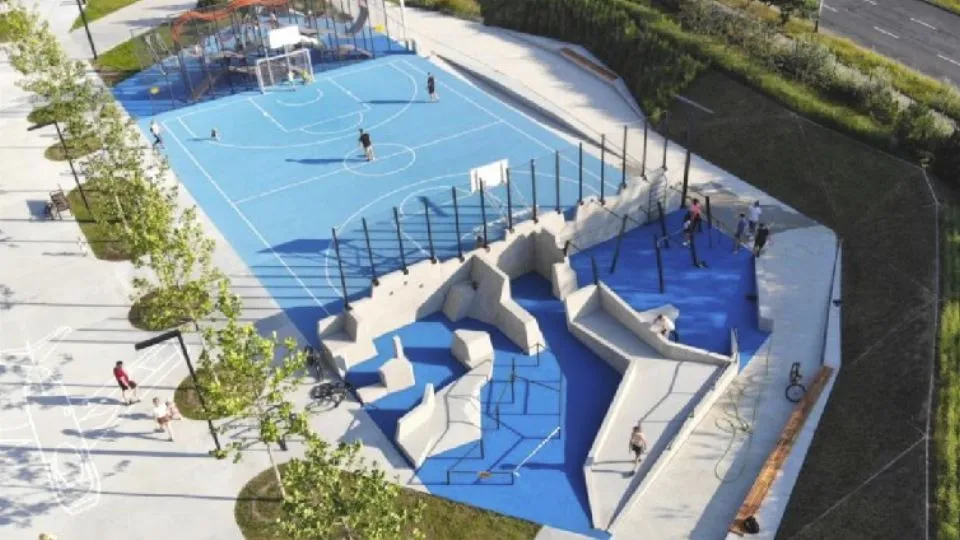 un parkour park