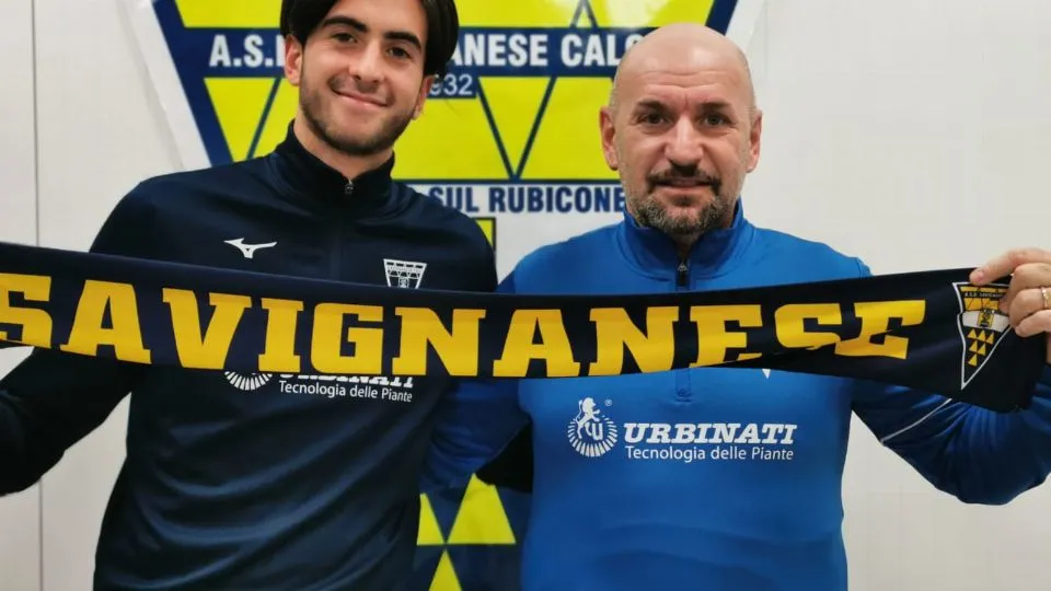 Filippo Lambertini insieme al tecnico Davide Montanari
