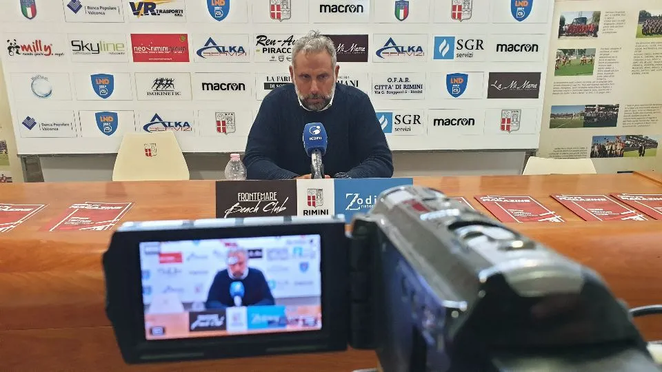 Marco Gaburro, allenatore Rimini Calcio
